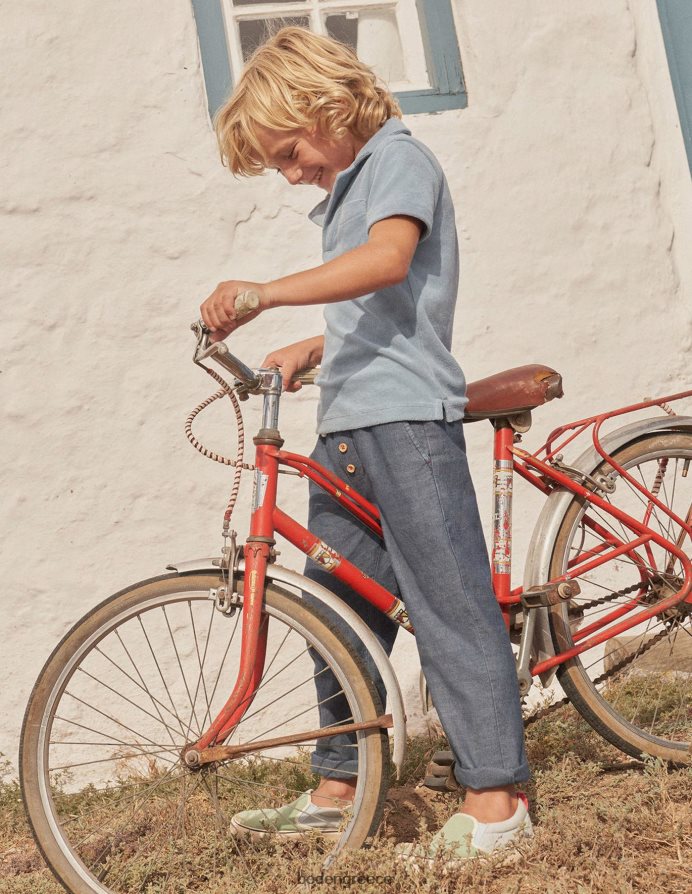 σκούρο chambray είδη ένδυσης καλοκαιρινό pull-on Boden αγόρια 464PH8898