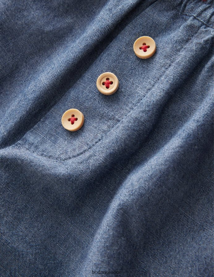 σκούρο chambray είδη ένδυσης καλοκαιρινό pull-on Boden αγόρια 464PH8898