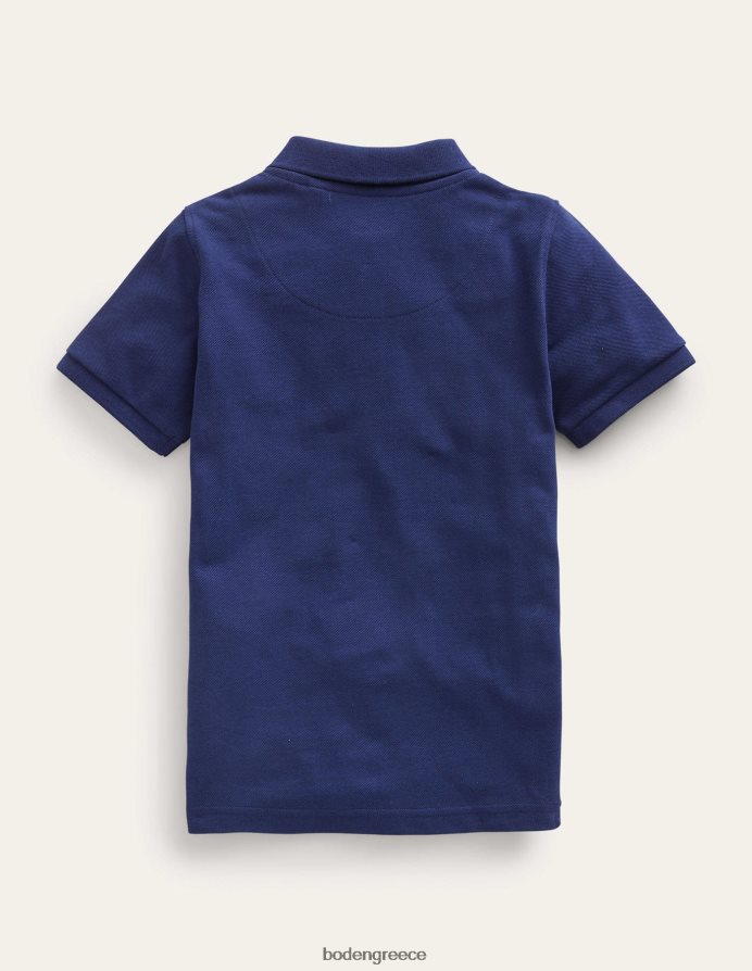 κολλεγιακό ναυτικό είδη ένδυσης πικέ πόλο μπλουζάκι Boden αγόρια 464PH8893