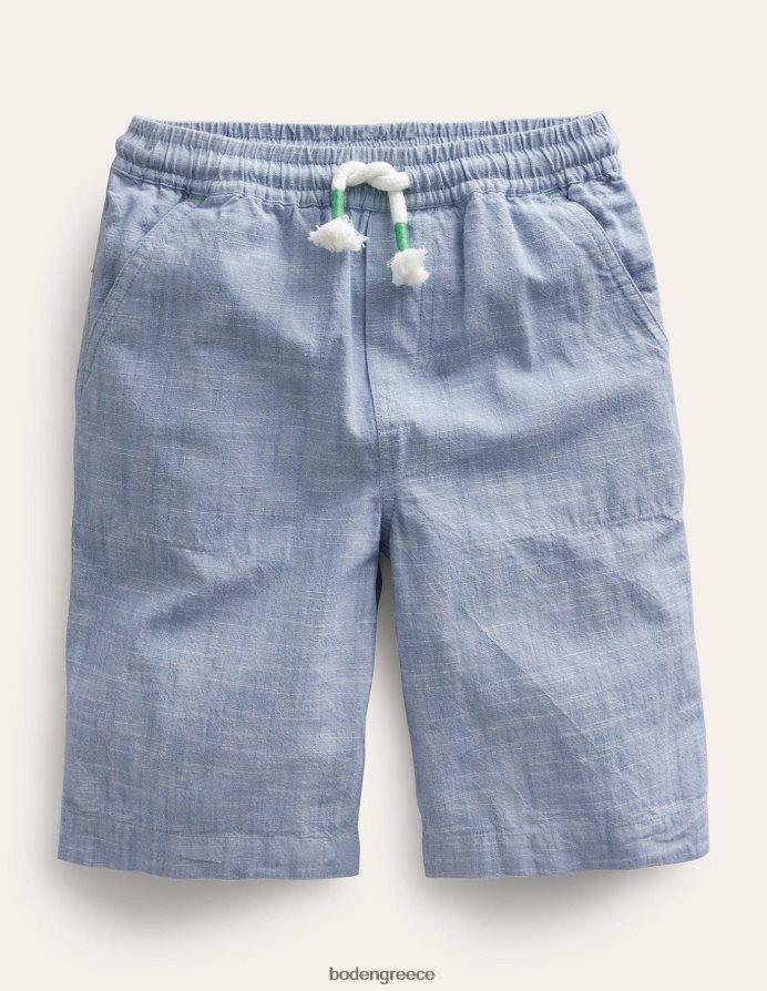 βότσαλο μπλε chambray είδη ένδυσης βαμβακερές σακούλες Boden αγόρια 464PH8879