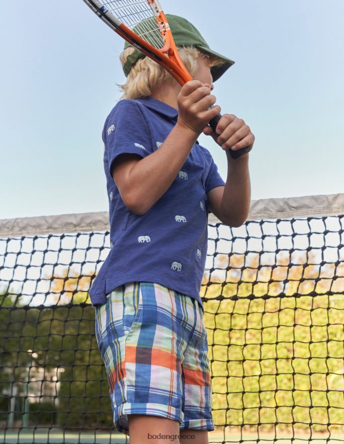 οπάλιο φωτιάς/πράσινα μαντρέ είδη ένδυσης έξυπνο roll-up σορτς Boden αγόρια 464PH8883