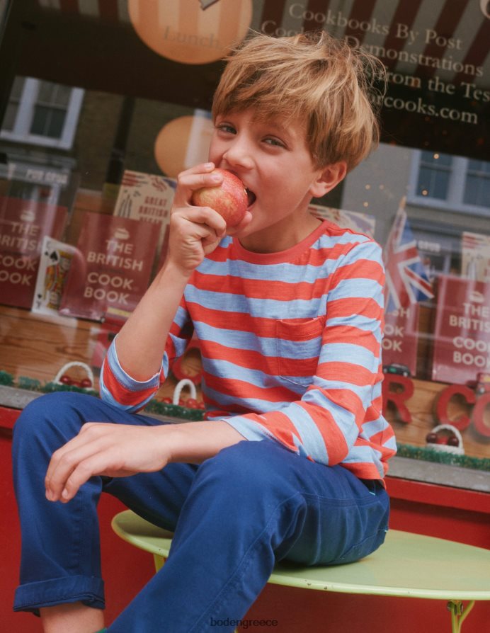 σούρουπο/μαρμελάδα είδη ένδυσης μακρυμάνικο πλυμένο μπλουζάκι Boden αγόρια 464PH8846