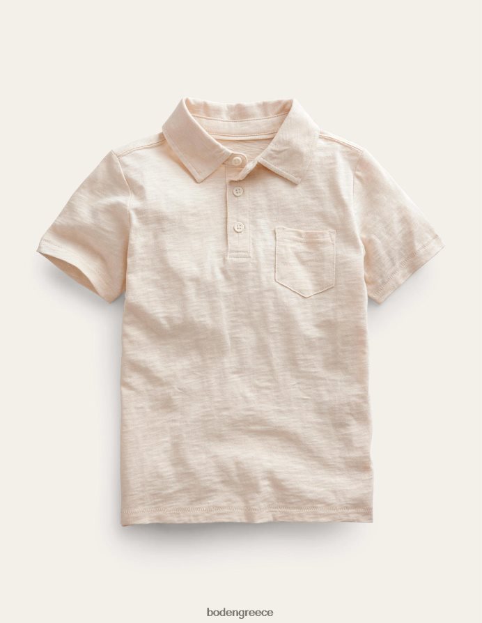 λοβό βανίλιας λευκό είδη ένδυσης μπλουζάκι πόλο με τζέρσεϊ Boden αγόρια 464PH8859