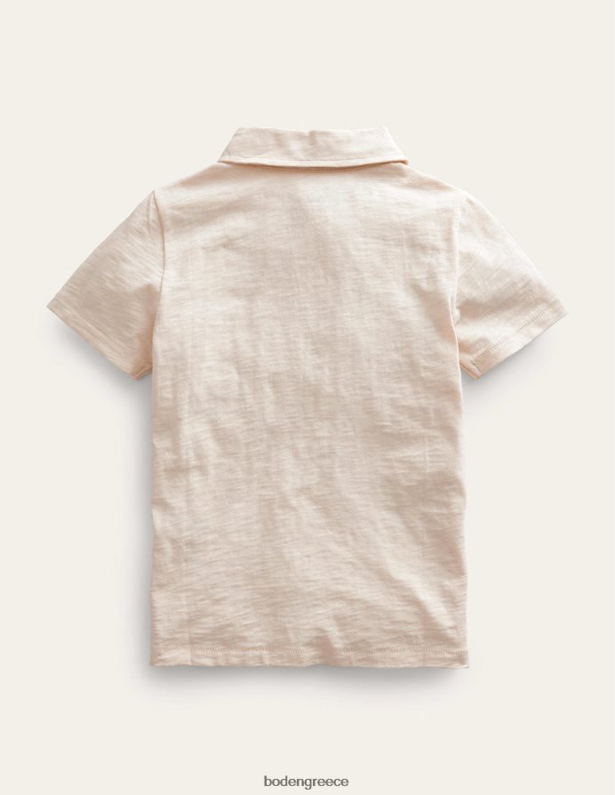 λοβό βανίλιας λευκό είδη ένδυσης μπλουζάκι πόλο με τζέρσεϊ Boden αγόρια 464PH8859