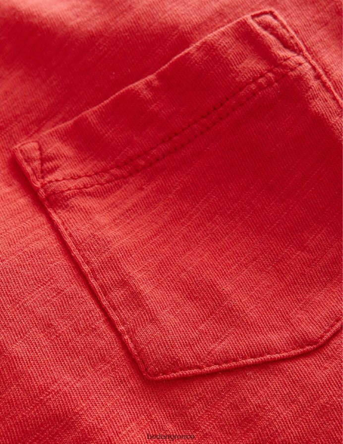 ροκαμπίλι κόκκινο είδη ένδυσης μακρυμάνικο πλυμένο μπλουζάκι Boden αγόρια 464PH8867