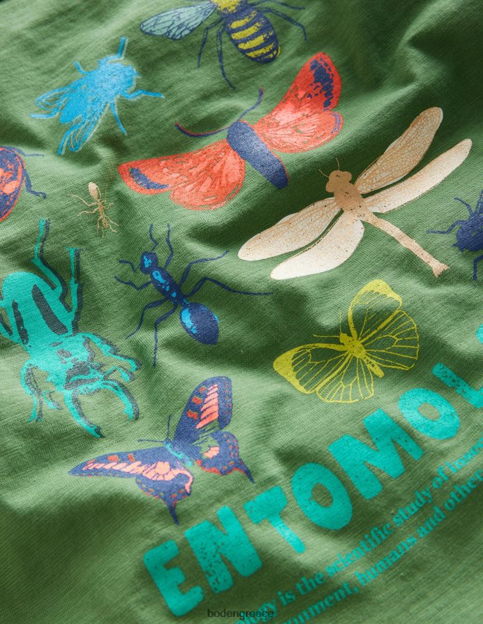 πράσινο σαφάρι είδη ένδυσης μπλουζάκι με λογότυπο fun Science Boden αγόρια 464PH8864