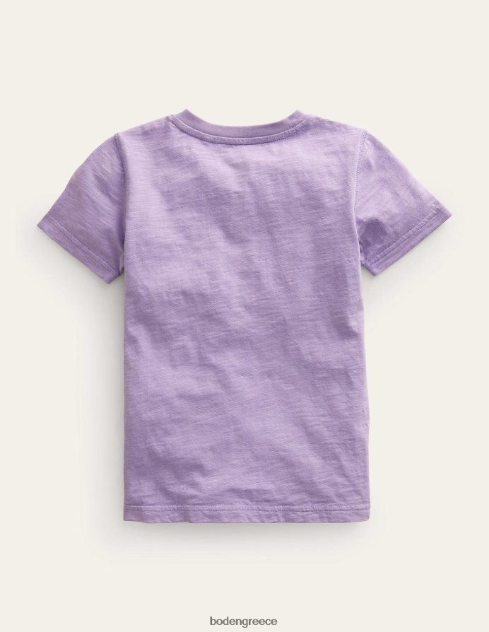 ομιχλώδης λεβάντα είδη ένδυσης πλυμένο βαμβακερό μπλουζάκι henley Boden αγόρια 464PH8868