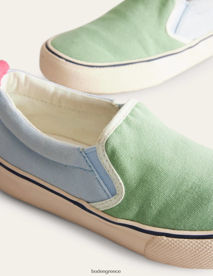 πολυ είδη υπόδησης καμβά slip ons Boden αγόρια 464PH8917
