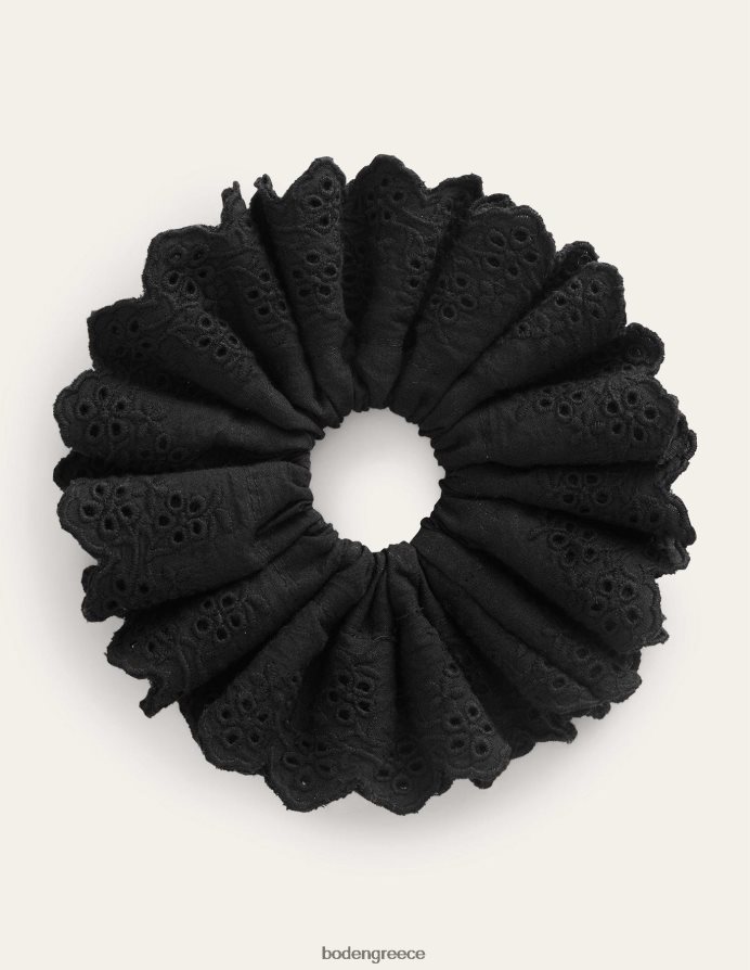 μαύρος αξεσουάρ broderie scrunchie Boden γυναίκες 464PH82352