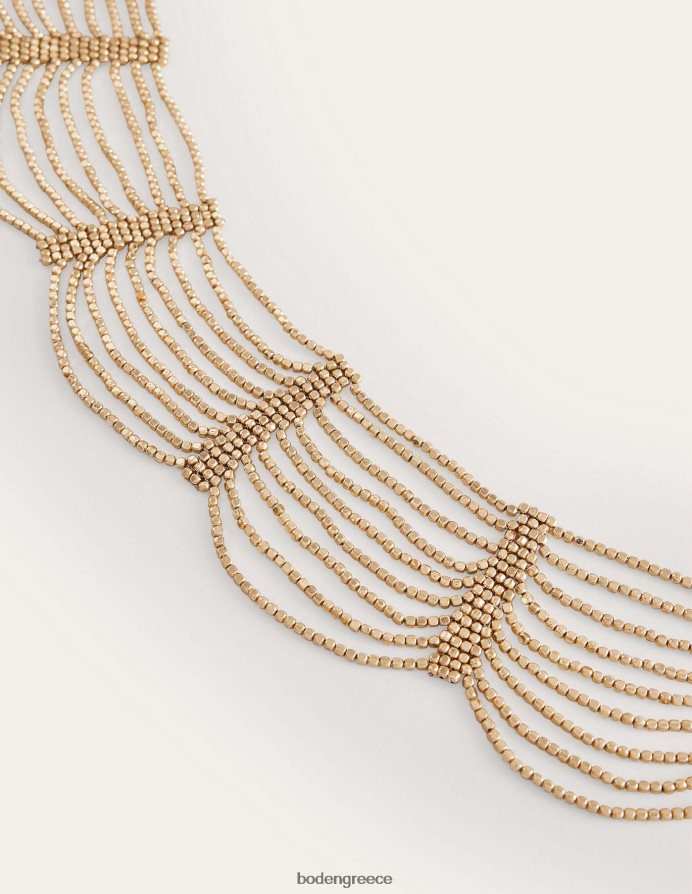 χρυσός αξεσουάρ κολιέ με στρώμα χάντρας Boden γυναίκες 464PH8732