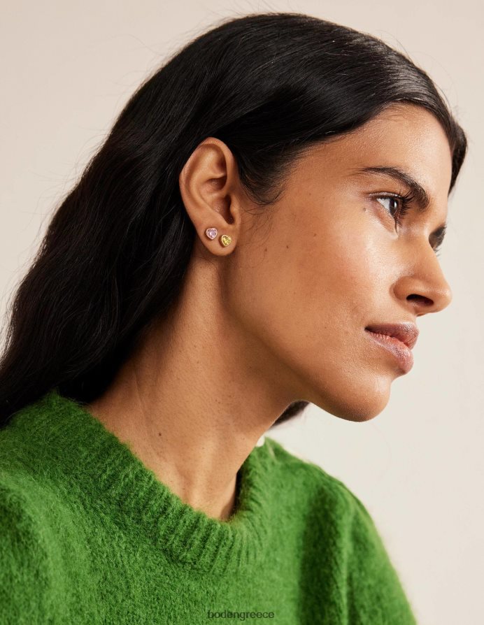 πολυ αξεσουάρ Σκουλαρίκια με καρφιά καρδιά 2 συσκευασιών Boden γυναίκες 464PH8740