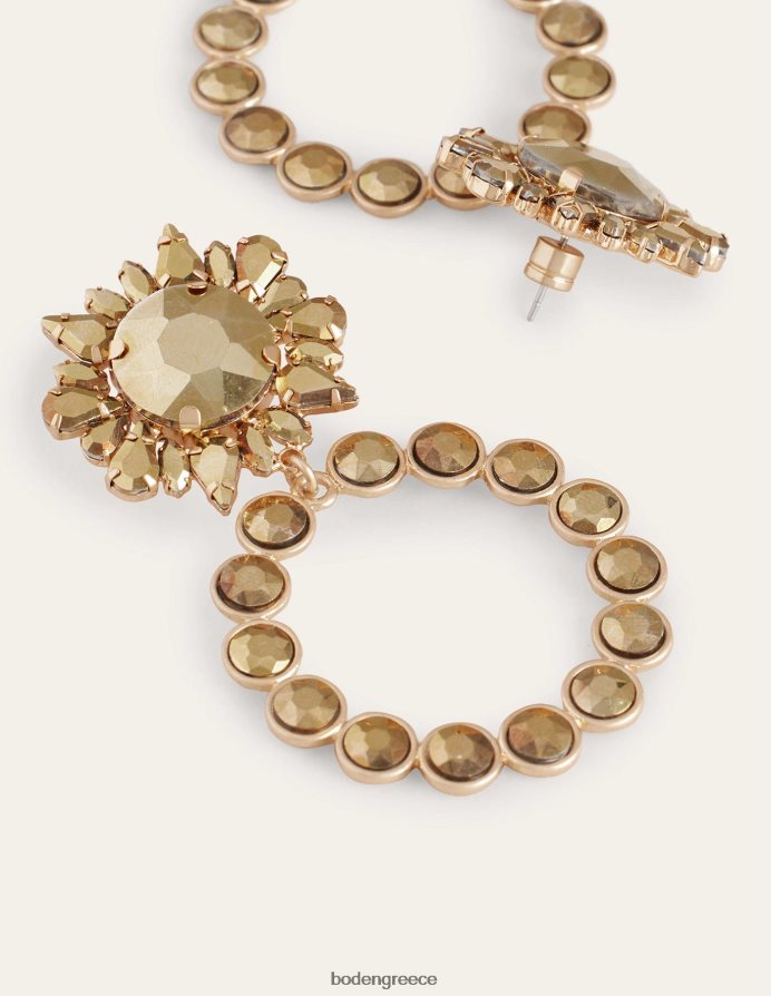 χρυσός αξεσουάρ statement σκουλαρίκια με κοσμήματα Boden γυναίκες 464PH82347