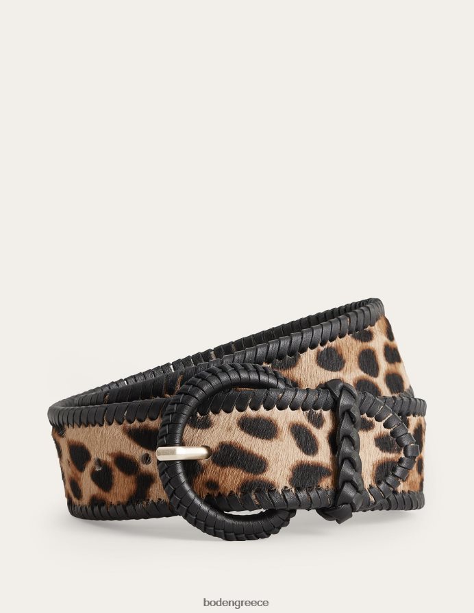 λεοπάρ πόνυ μαλλιά αξεσουάρ υφαντή ζώνη μέσης Boden γυναίκες 464PH82312