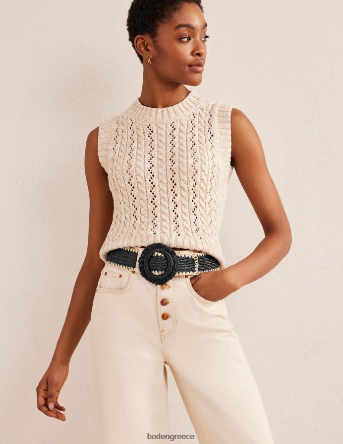 μαύρος αξεσουάρ ζώνη ραφίας Boden γυναίκες 464PH82385