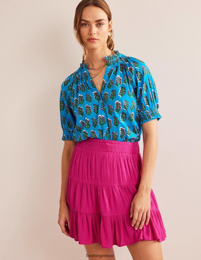 ροζ φλοξ είδη ένδυσης τσαλακωμένη μίνι φούστα Boden γυναίκες 464PH81373