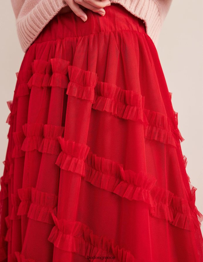 σκούρο τριαντάφυλλο είδη ένδυσης μίντι φούστα από τούλι Boden γυναίκες 464PH81375