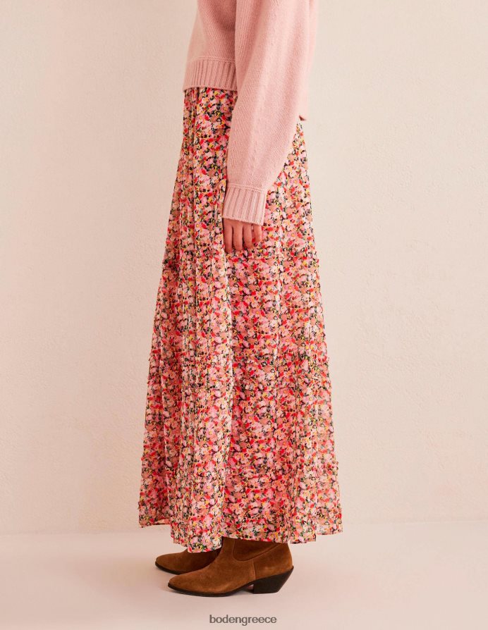 λουλουδάκι πολλαπλών & ζωγραφικής είδη ένδυσης μάξι φούστα με βολάν Boden γυναίκες 464PH81436