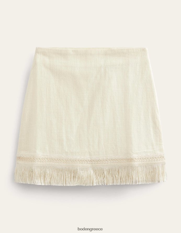 εκρού είδη ένδυσης μίνι φούστα με κρόσσια Boden γυναίκες 464PH81444