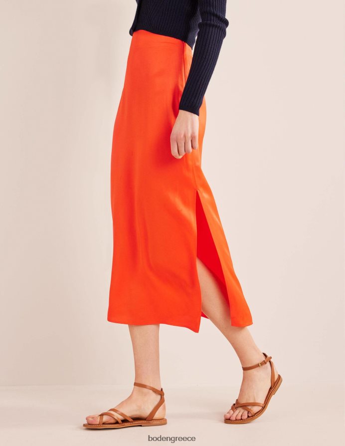 κεράσι ντομάτα είδη ένδυσης σατέν κολόνα φούστα Boden γυναίκες 464PH81452