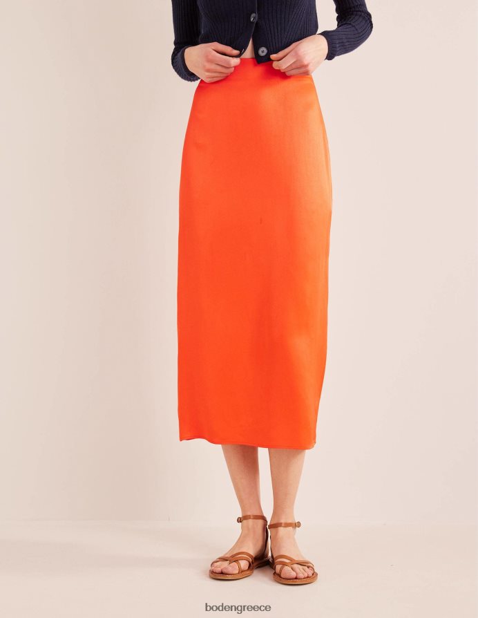 κεράσι ντομάτα είδη ένδυσης σατέν κολόνα φούστα Boden γυναίκες 464PH81452