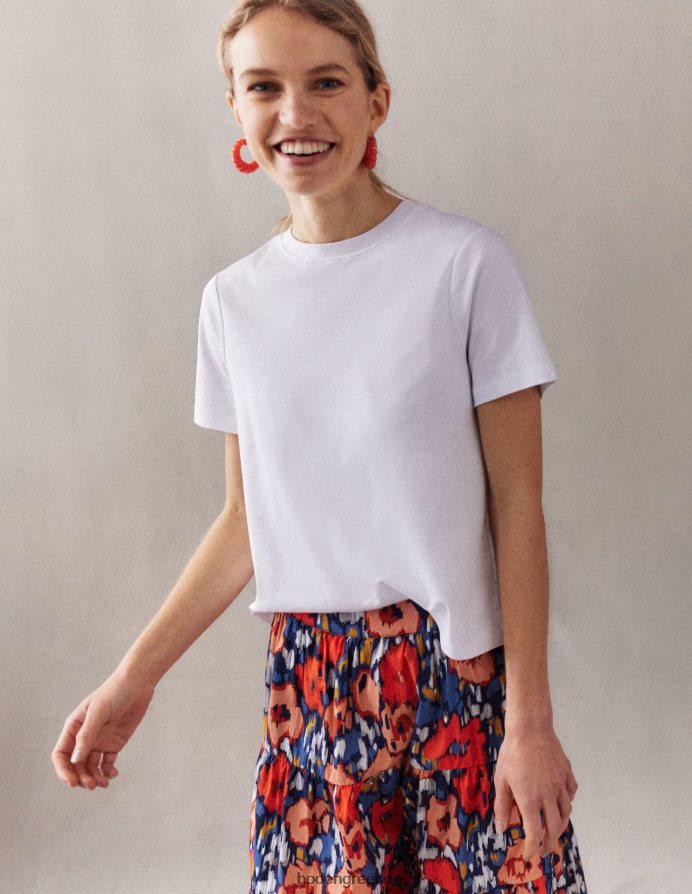 ναυτικό & αφηρημένο παπαρούνα μεγάλο είδη ένδυσης μίντι φούστα από ποπλίνα Boden γυναίκες 464PH81516