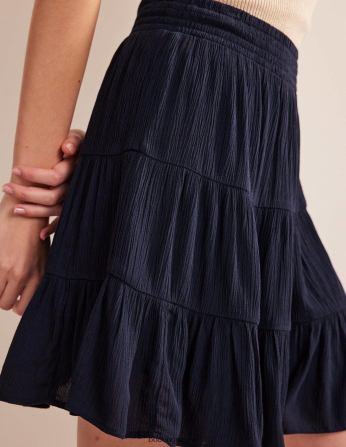 ΠΟΛΕΜΙΚΟ ΝΑΥΤΙΚΟ είδη ένδυσης τσαλακωμένη μίνι φούστα Boden γυναίκες 464PH81554