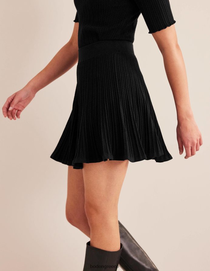 μαύρος είδη ένδυσης πλεκτή πουέντ φούστα Boden γυναίκες 464PH81703