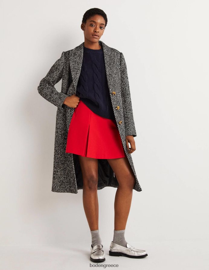 το κόκκινο είδη ένδυσης Μίνι φούστα με πλισέ σε γραμμή Boden γυναίκες 464PH81940