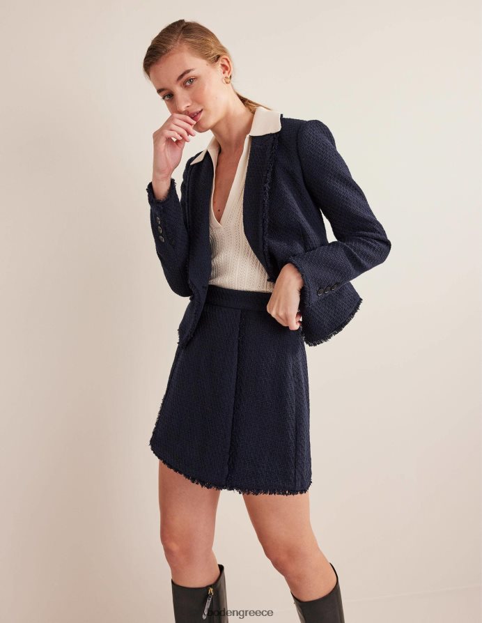 ΠΟΛΕΜΙΚΟ ΝΑΥΤΙΚΟ είδη ένδυσης τουίντ ενδιαφέρον μίνι Boden γυναίκες 464PH81985