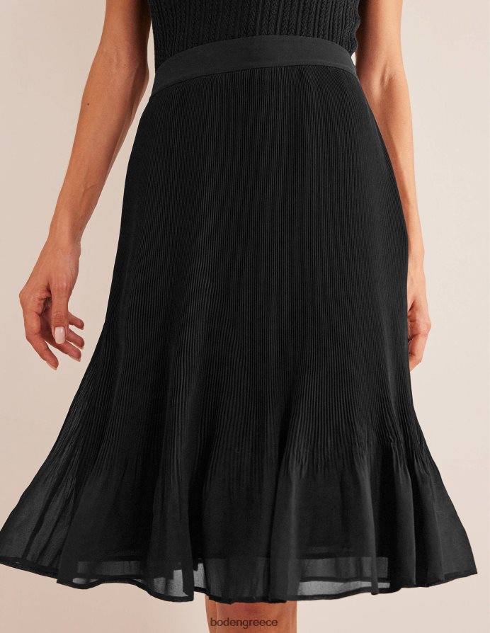 μαύρος είδη ένδυσης Πλισέ φούστα μέχρι το γόνατο Boden γυναίκες 464PH82522