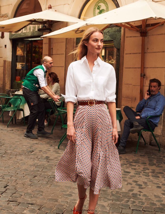 γιορτή πορτοκάλι & διαμάντι είδη ένδυσης πλισέ μίντι φούστα Boden γυναίκες 464PH8636