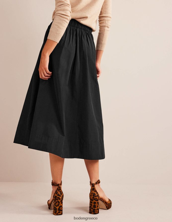 μαύρος είδη ένδυσης μίντι φούστα από ταφτά Boden γυναίκες 464PH8641