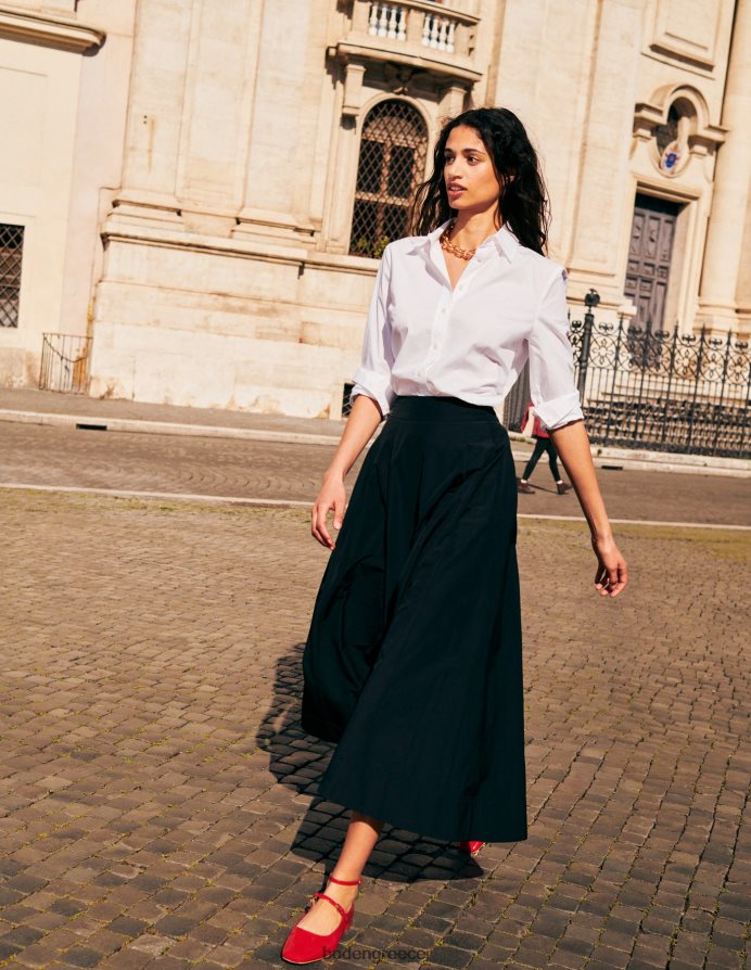 μαύρος είδη ένδυσης μίντι φούστα από ταφτά Boden γυναίκες 464PH8641