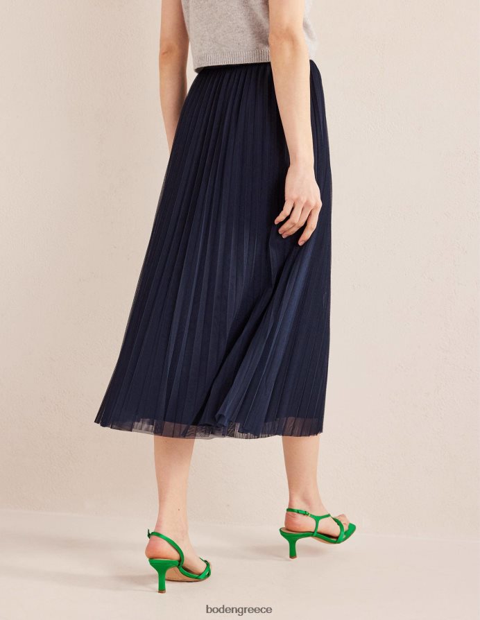 ΠΟΛΕΜΙΚΟ ΝΑΥΤΙΚΟ είδη ένδυσης πλισέ τούλινη φούστα Boden γυναίκες 464PH8642