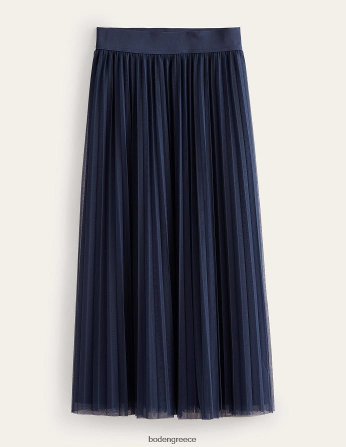 ΠΟΛΕΜΙΚΟ ΝΑΥΤΙΚΟ είδη ένδυσης πλισέ τούλινη φούστα Boden γυναίκες 464PH8642