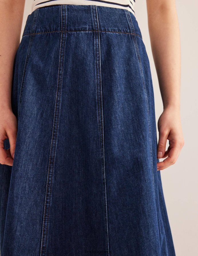 ξεπλύνετε πλύσιμο είδη ένδυσης τζιν φούστα με επένδυση Boden γυναίκες 464PH8645