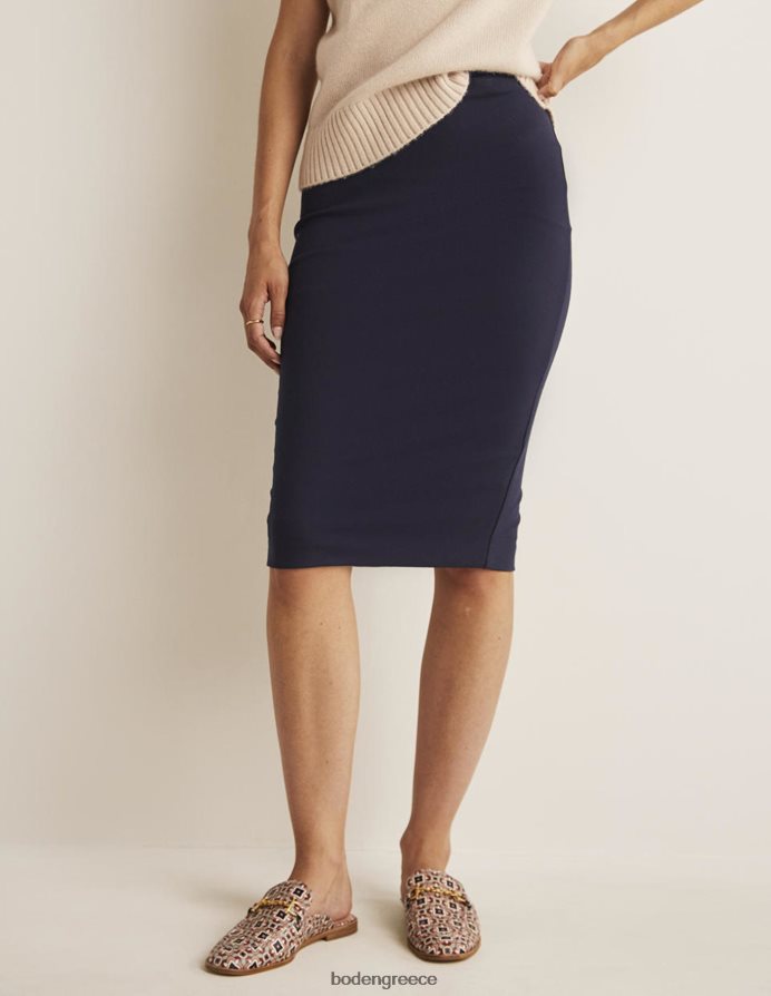 ΠΟΛΕΜΙΚΟ ΝΑΥΤΙΚΟ είδη ένδυσης Χάμπσαϊρ ελαστική φούστα ζέρσεϊ Boden γυναίκες 464PH8647