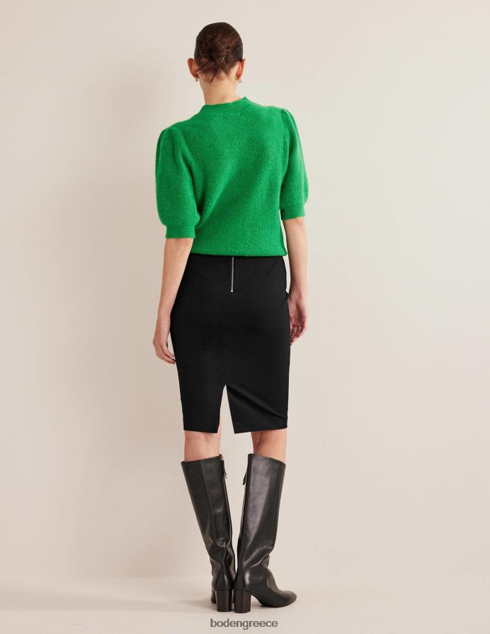 μαύρος είδη ένδυσης Χάμπσαϊρ ελαστική φούστα ζέρσεϊ Boden γυναίκες 464PH8648