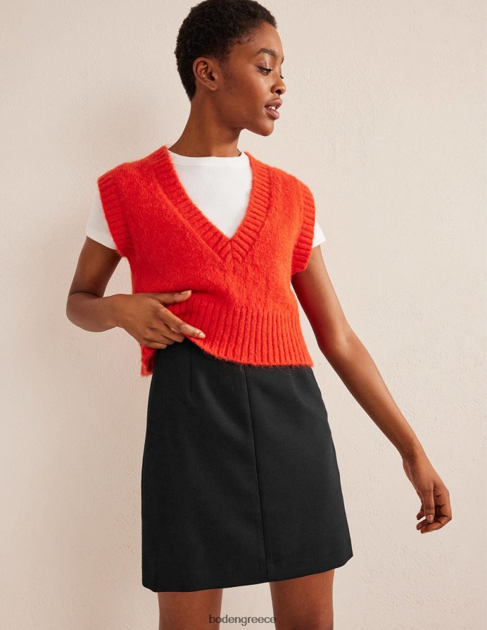 μαύρος είδη ένδυσης Μίνι φούστα bi-stretch Boden γυναίκες 464PH8650