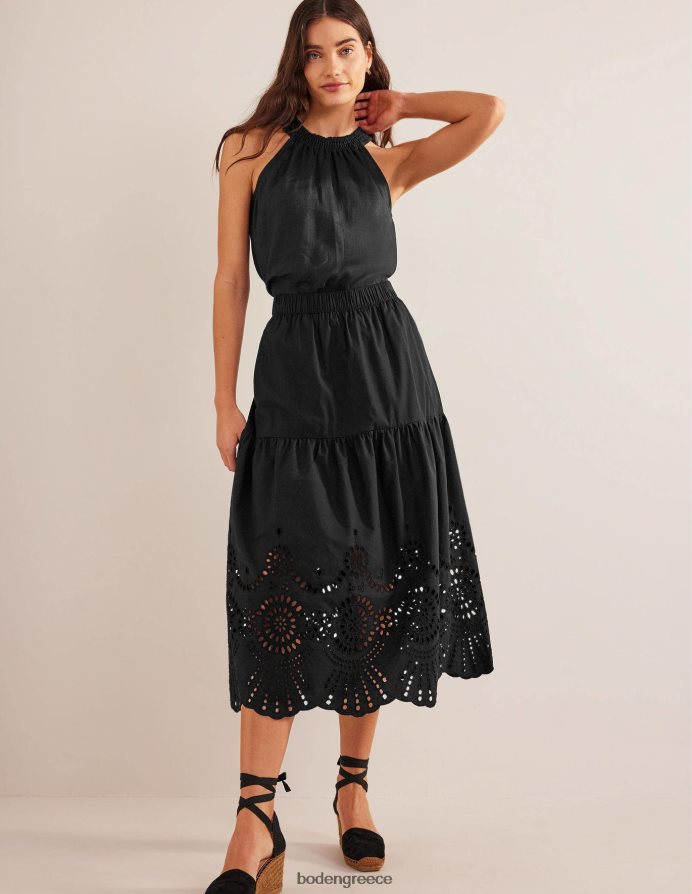 μαύρος είδη ένδυσης ολόσωμη φούστα broderie Boden γυναίκες 464PH81161