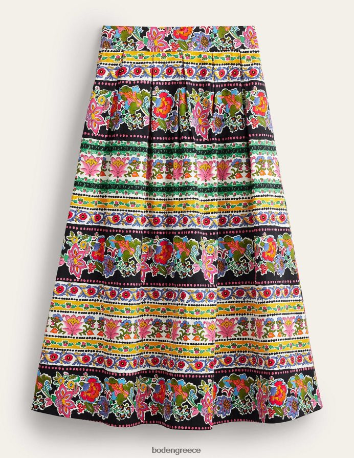 λωρίδα πολλαπλών & ταπισερί είδη ένδυσης πλισέ full midi φούστα Boden γυναίκες 464PH82225