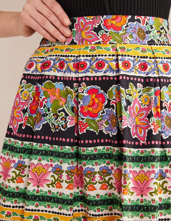 λωρίδα πολλαπλών & ταπισερί είδη ένδυσης πλισέ full midi φούστα Boden γυναίκες 464PH82225