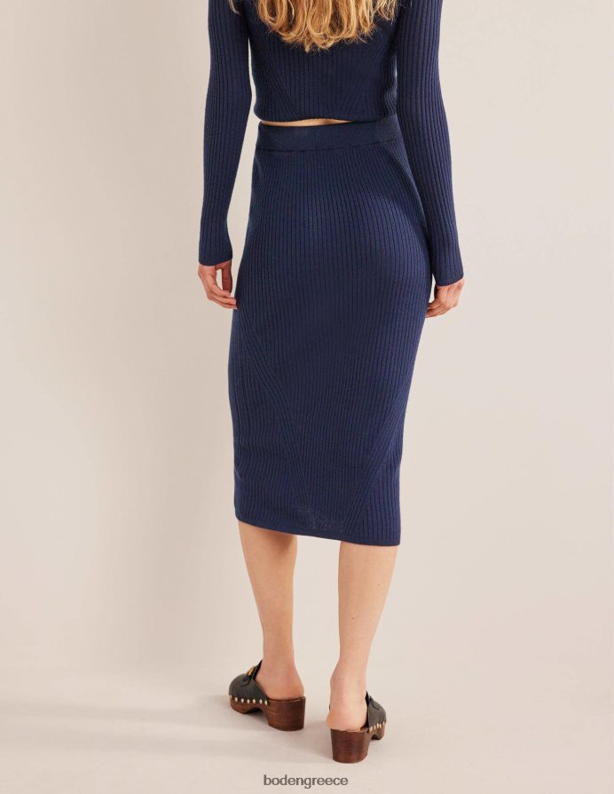 ΠΟΛΕΜΙΚΟ ΝΑΥΤΙΚΟ είδη ένδυσης midi πλεκτή φούστα μερίνο Boden γυναίκες 464PH81553