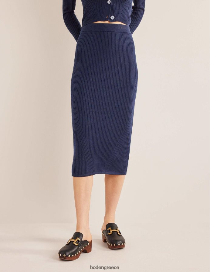 ΠΟΛΕΜΙΚΟ ΝΑΥΤΙΚΟ είδη ένδυσης midi πλεκτή φούστα μερίνο Boden γυναίκες 464PH81553