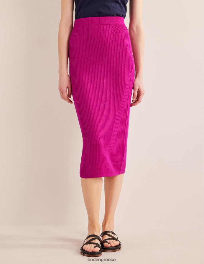 τριαντάφυλλο βιολετί είδη ένδυσης midi πλεκτή φούστα μερίνο Boden γυναίκες 464PH81629