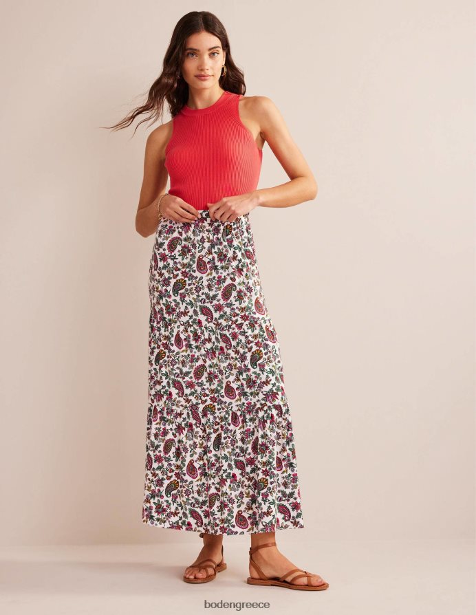 multi & dandelion paisley είδη ένδυσης ζέρσεϊ μάξι φούστα Boden γυναίκες 464PH81053