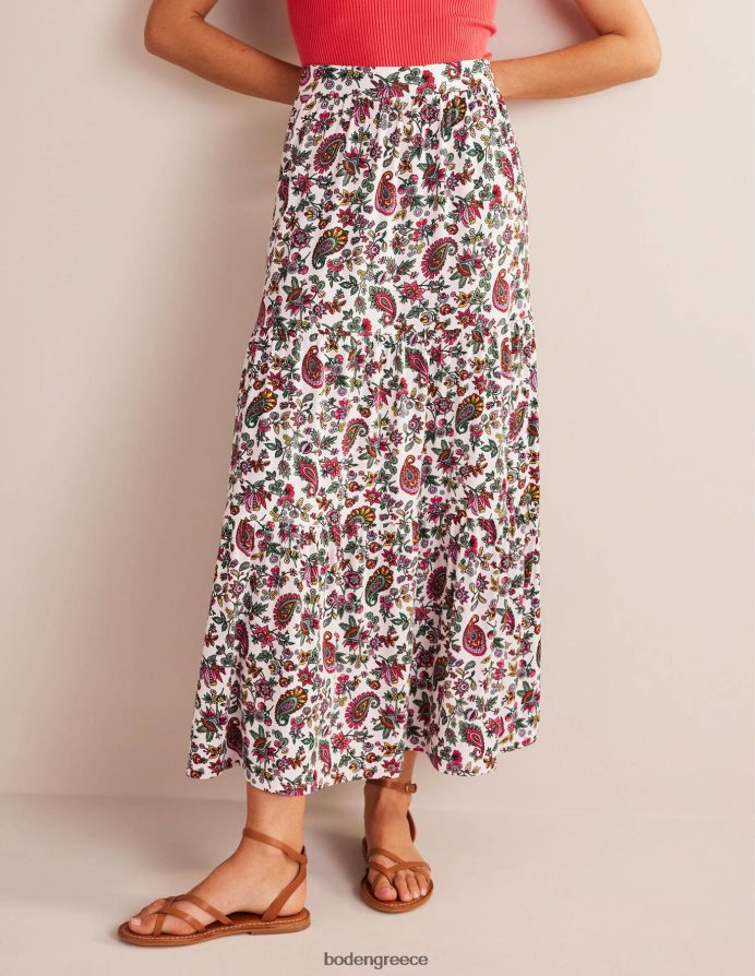 multi & dandelion paisley είδη ένδυσης ζέρσεϊ μάξι φούστα Boden γυναίκες 464PH81053