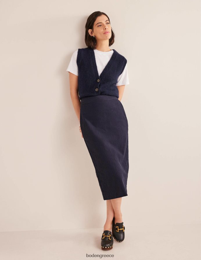 ΠΟΛΕΜΙΚΟ ΝΑΥΤΙΚΟ είδη ένδυσης βαμβακερή φούστα pencil Boden γυναίκες 464PH81574