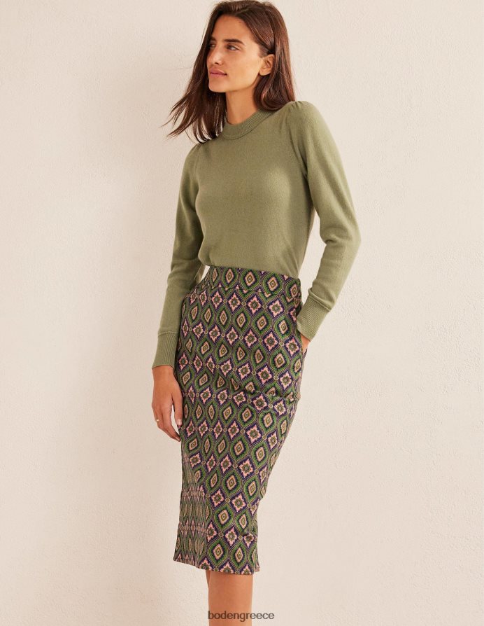 φύλακας πάρκου και εξωτικό διαμάντι είδη ένδυσης βαμβακερή φούστα pencil Boden γυναίκες 464PH82513