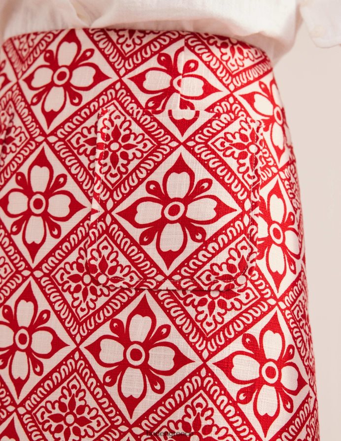 poinsettia & block pome είδη ένδυσης υφή α-γραμμή μίνι Boden γυναίκες 464PH81225